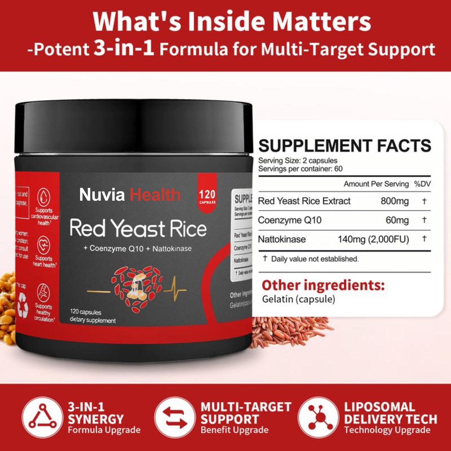 Red Yeast Rice with CoQ10 & Nattokinase