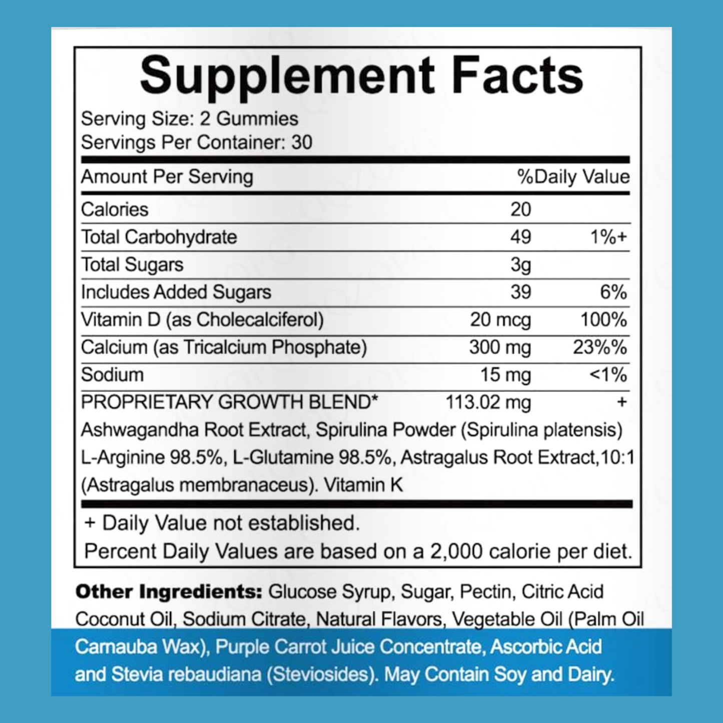 Nuvia Heightener Gummies